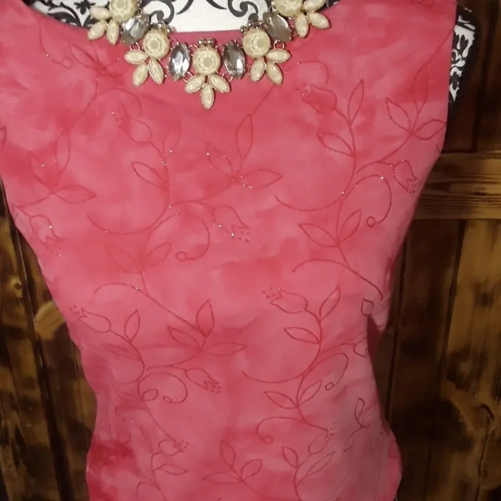 8/$20 Charlotte Russe Size L Pink Tank Top